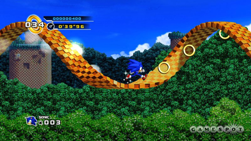 Sonic 4 in-game