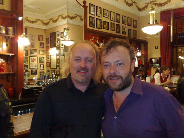 Comedian Bill Bailey and 2FM DJ Rick O' Shea